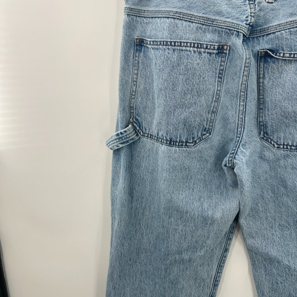 Madewell low slung straight carpenter jeans light wash 90s retro workwear 31 - Picture 8 of 15